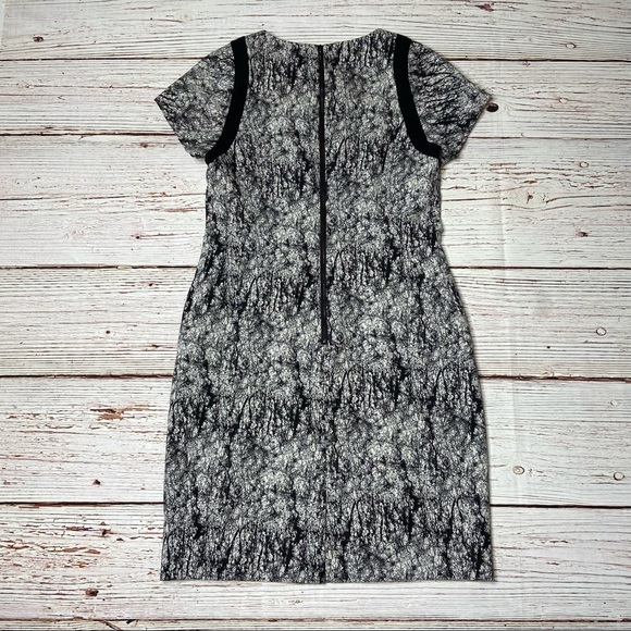 NWT Rachel Roy Cracked Jacquard Square Shoulder Sheath Dress Sz 10 - Picture 13 of 16